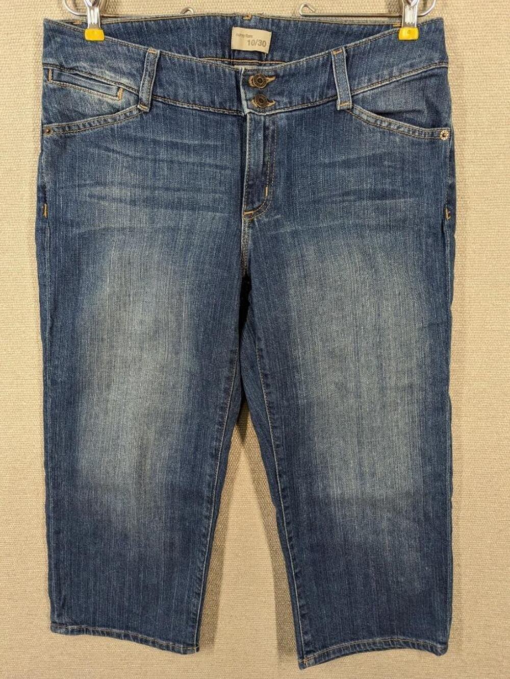 Gap Blue Jeans Size 10 Curvy Cropped -0224C176